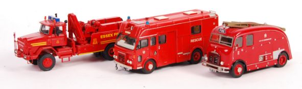 THREE WHITE METAL RSH / FIRE BRIGADE MODELS ETC WH