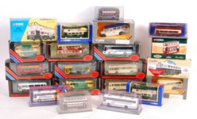 LARGE COLLECTION OF ASSORTED SCALE DIECAST MODELS BUSES