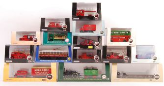 OXFORD 1/76 SCALE BOXED DIECAST MODELS - FIRE, OMNIBUS ETC