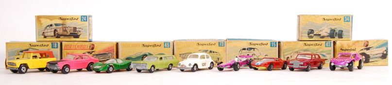 COLLECTION OF BOXED MATCHBOX SUPERFAST DIE CAST MODELS