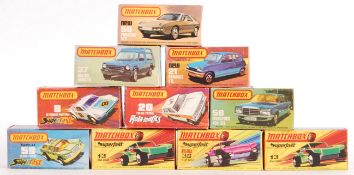 COLLECTION OF VINTAGE MATCHBOX SUPERFAST BOXED DIE