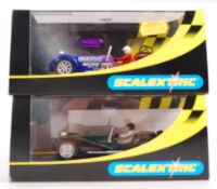 TWO BOXED SCALEXTRIC SLOT CAR RACING MODELS