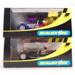 TWO BOXED SCALEXTRIC SLOT CAR RACING MODELS