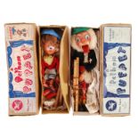 TWO VINTAGE BOXED PELHAM PUPPETS - NODDY & MACBOOZ