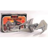 VINTAGE CLIPPER STAR WARS TIE INTERCEPTOR VEHICLE BOXED