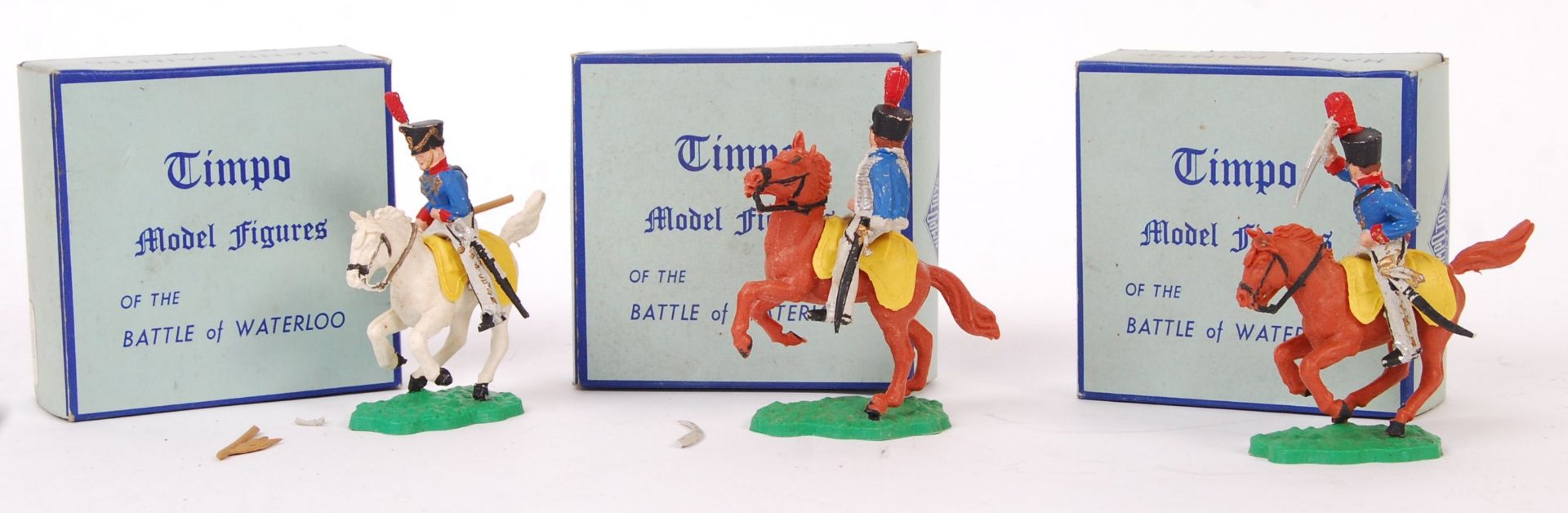 RARE VINTAGE TIMPO PLASTIC MODEL FIGURES - 1950'S BOXED