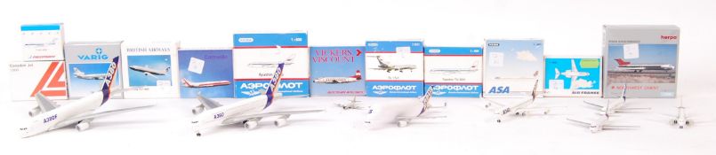 COLLECTION OF 20X SCHABAK AND HERPA DIECAST MODEL PLANES