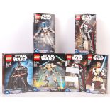 COLLECTION OF LEGO STAR WARS BOXED FIGURE SETS
