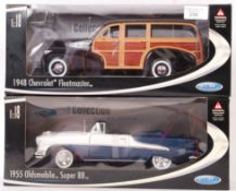 TWO 1/18 SCALE PRECISION DIECAST MODEL CARS BY WELLY