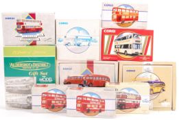 COLLECTION OF 10 CORGI BOXED DIECAST BUSES