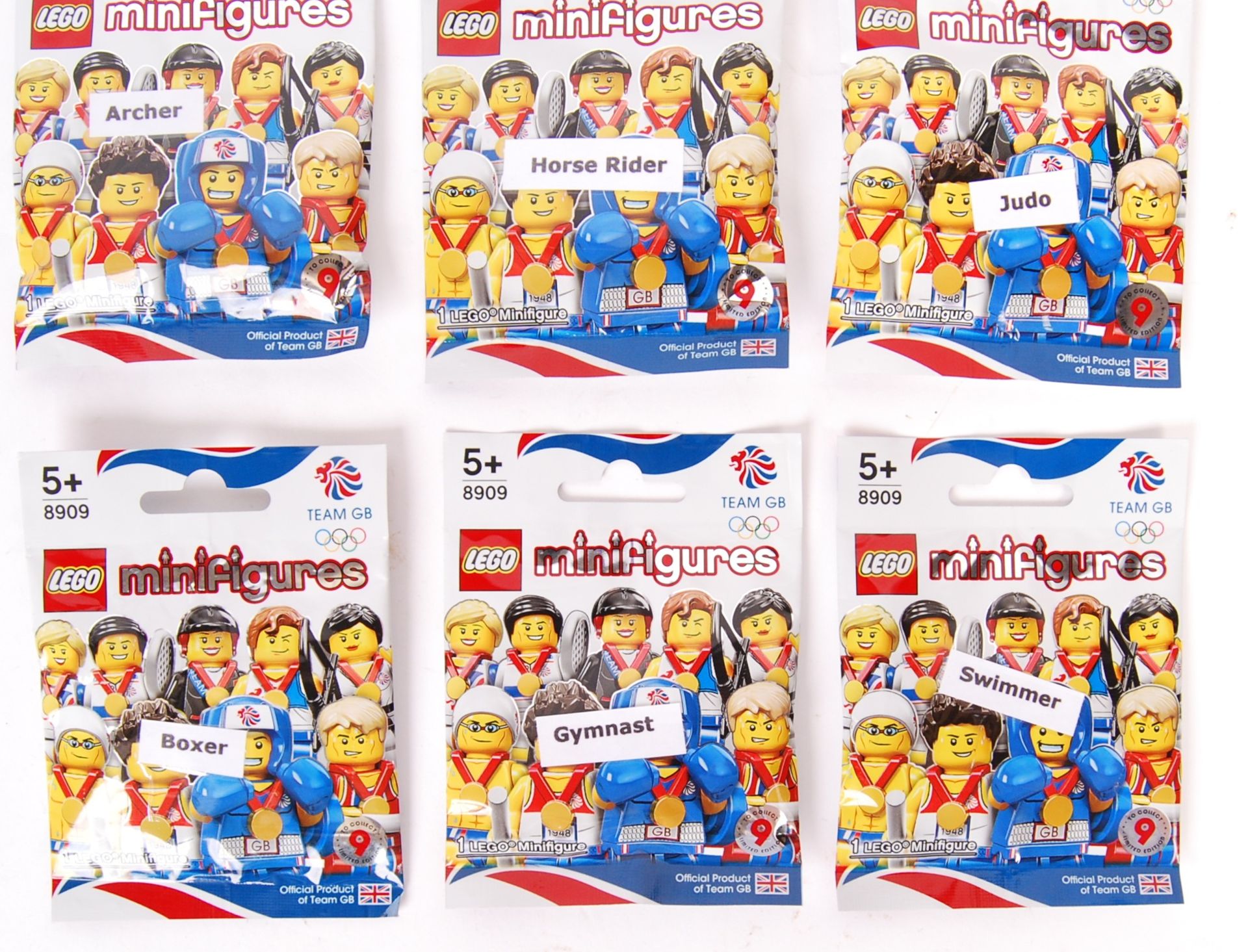 RARE LEGO MINIFIGURES GB OLYMPICS FULLY FACTORY SEALED SET - Bild 3 aus 3