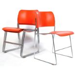 SET OF FOUR 40/4 STACKING CHAIRS BY DAVID ROWLAND