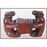 A 20th Century Japanese boxwood carved netsuke in
