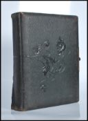 A 19th Century Victorian leather bound embossed ph