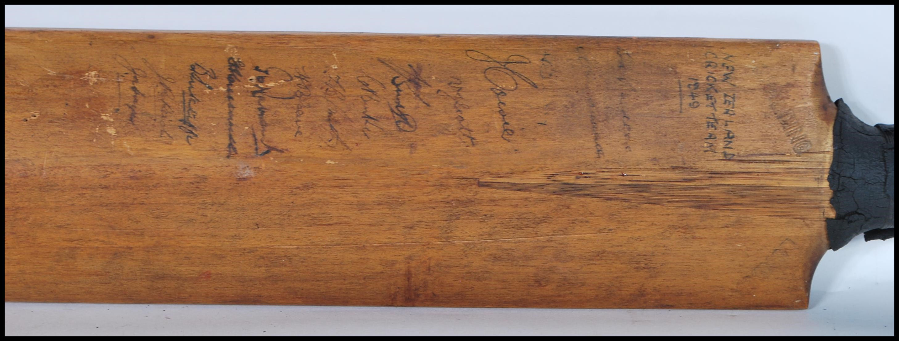 A mid 20th Century Spalding & Bros signed cricket - Image 13 of 16