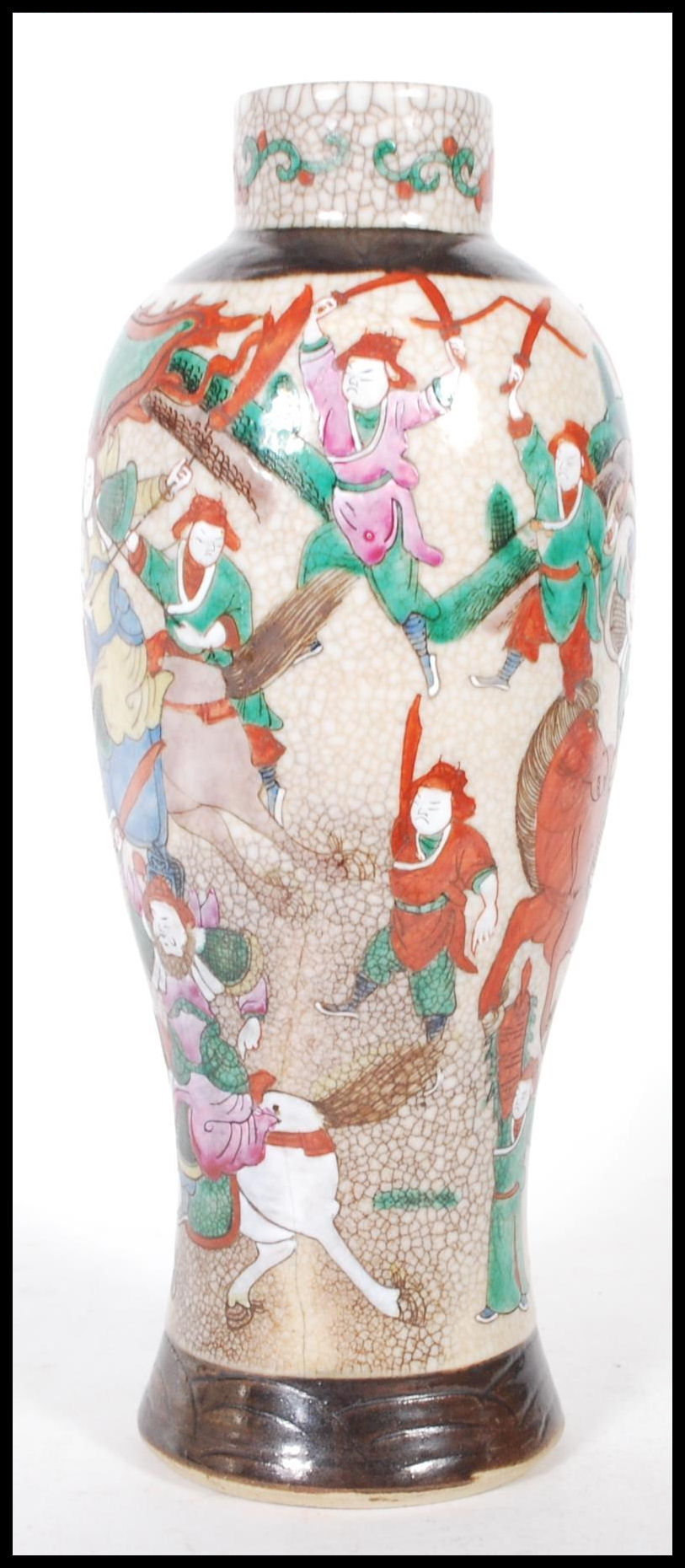 A 20th Century Chinese vase of tapering waisted fo - Image 4 of 6