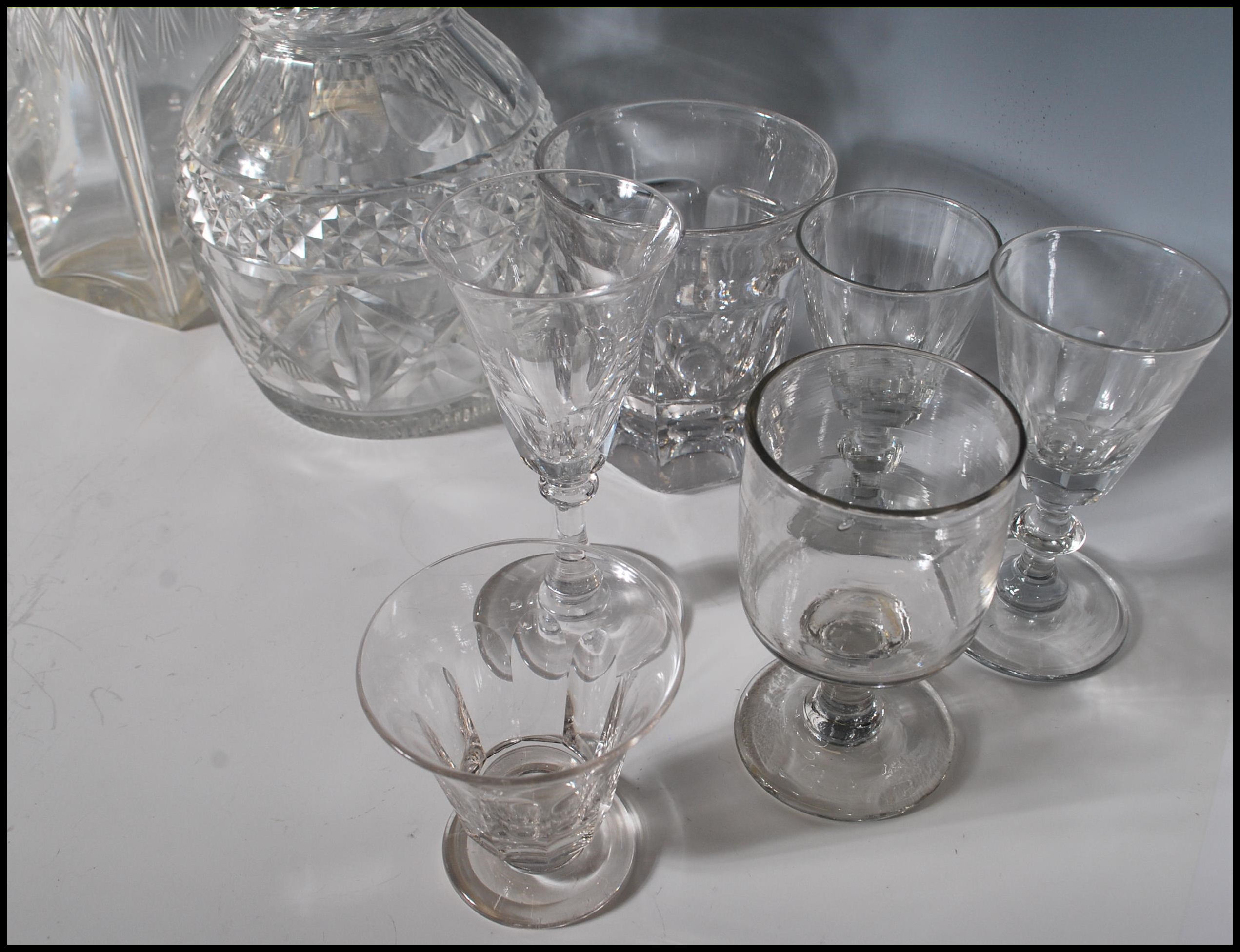A collection of glasses and decanters dating from - Image 5 of 7