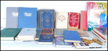 A collection of reference books from across the ye