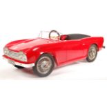 RARE FRENCH MADE DEVILLAINE 1960'S TR4 CHILD'S PEDAL CAR