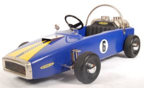 RARE UNIQUE VINTAGE 1960'S LOLA MADE PEDAL RACING CAR