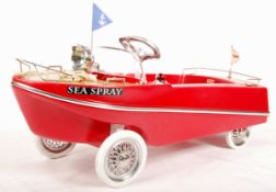 RARE VINTAGE 1960'S TRIANG ' SEA SPRAY ' PEDAL CAR BOAT