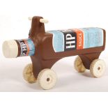 RARE VINTAGE SHARNA HP SAUCE RIDE ALONG BOTTLE CAR