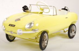 INCREDIBLE 1960'S TRI-ANG E-TYPE JAGUAR PEDAL CAR WITH MOTOR ROAR