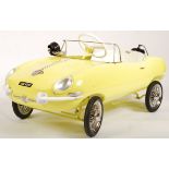 INCREDIBLE 1960'S TRI-ANG E-TYPE JAGUAR PEDAL CAR WITH MOTOR ROAR