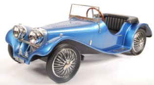 STUNNING UNIQUE VINTAGE HAND-BUILT JAGUAR SS 100 PEDAL CAR