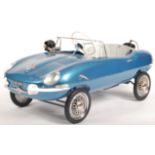 INCREDIBLE 1960'S TRI-ANG E-TYPE JAGUAR PEDAL CAR WITH MOTOR ROAR