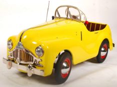 EXTREMELY RARE PROTOTYPE TRI-ANG CENTURION PEDAL CAR WITH EXTRAS