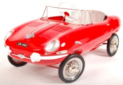 RARE VINTAGE 1960'S TRI-ANG E-TYPE JAGUAR PEDAL CAR