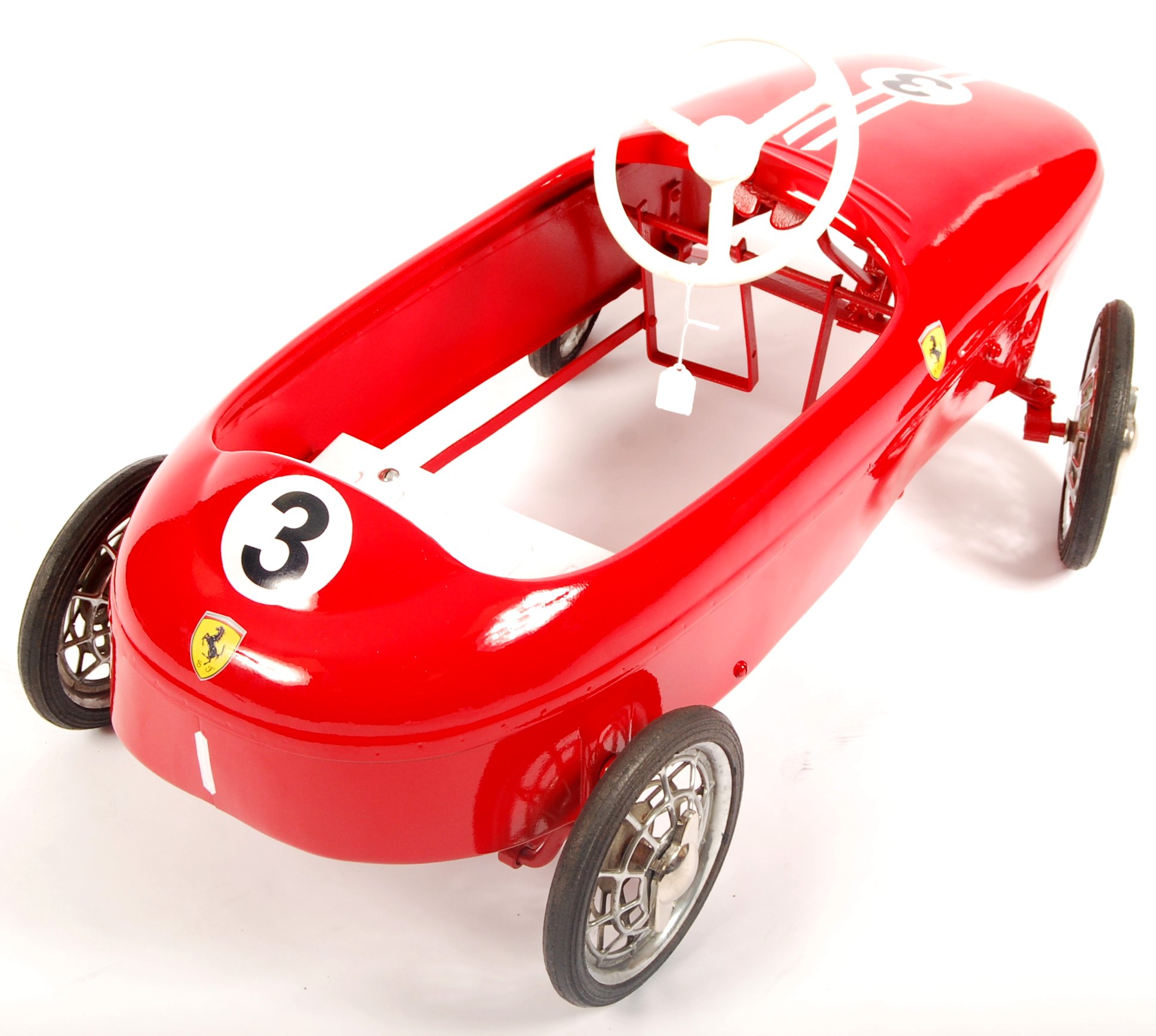 RARE 1960'S MORELLET & GUERINEAU BABY FERRARI CHILD'S PEDAL CAR - Image 5 of 6