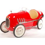 RARE VINTAGE 1960'S TRIANG RACER CHILD'S PEDAL CAR IN RED