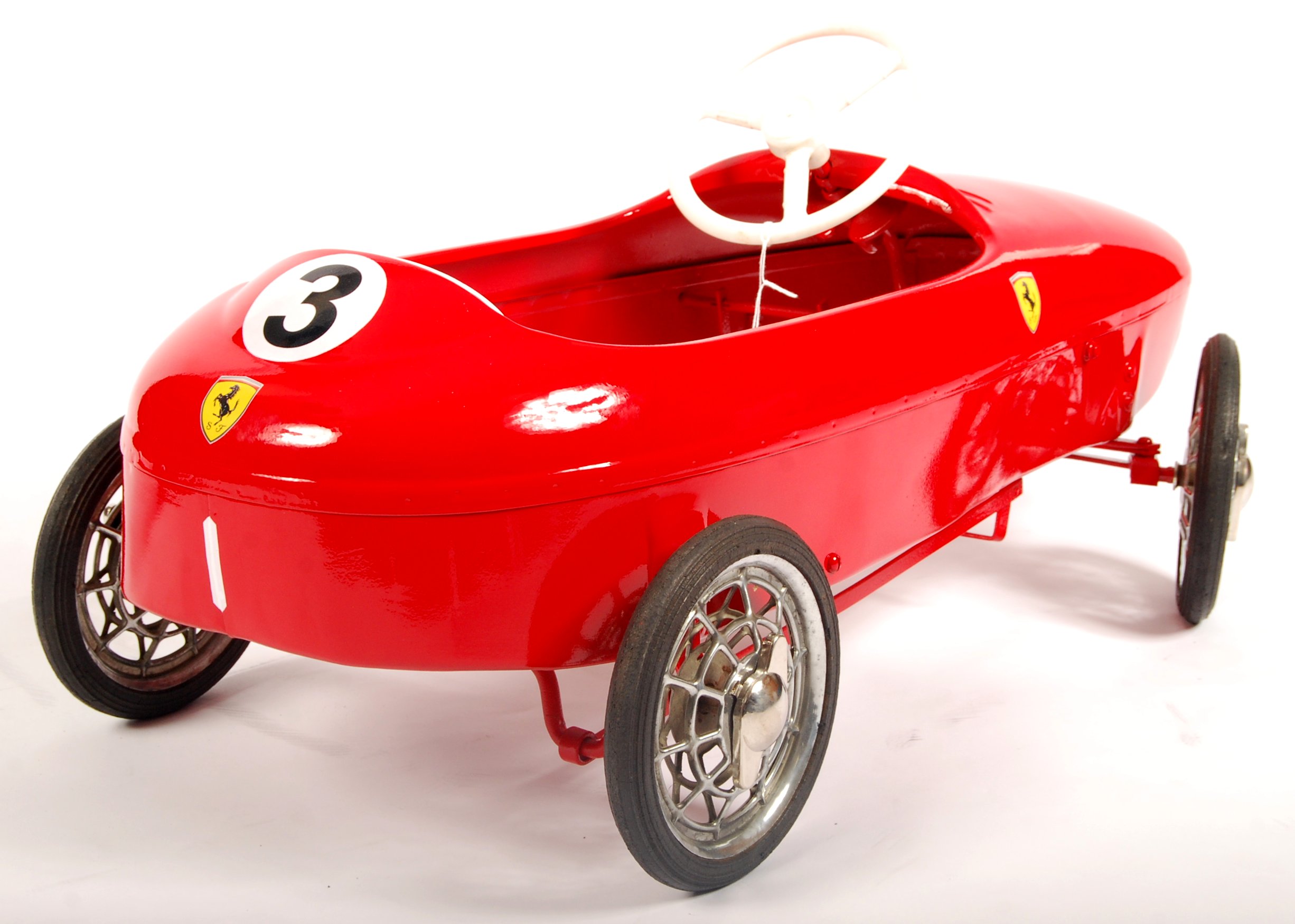 RARE 1960'S MORELLET & GUERINEAU BABY FERRARI CHILD'S PEDAL CAR - Image 4 of 6