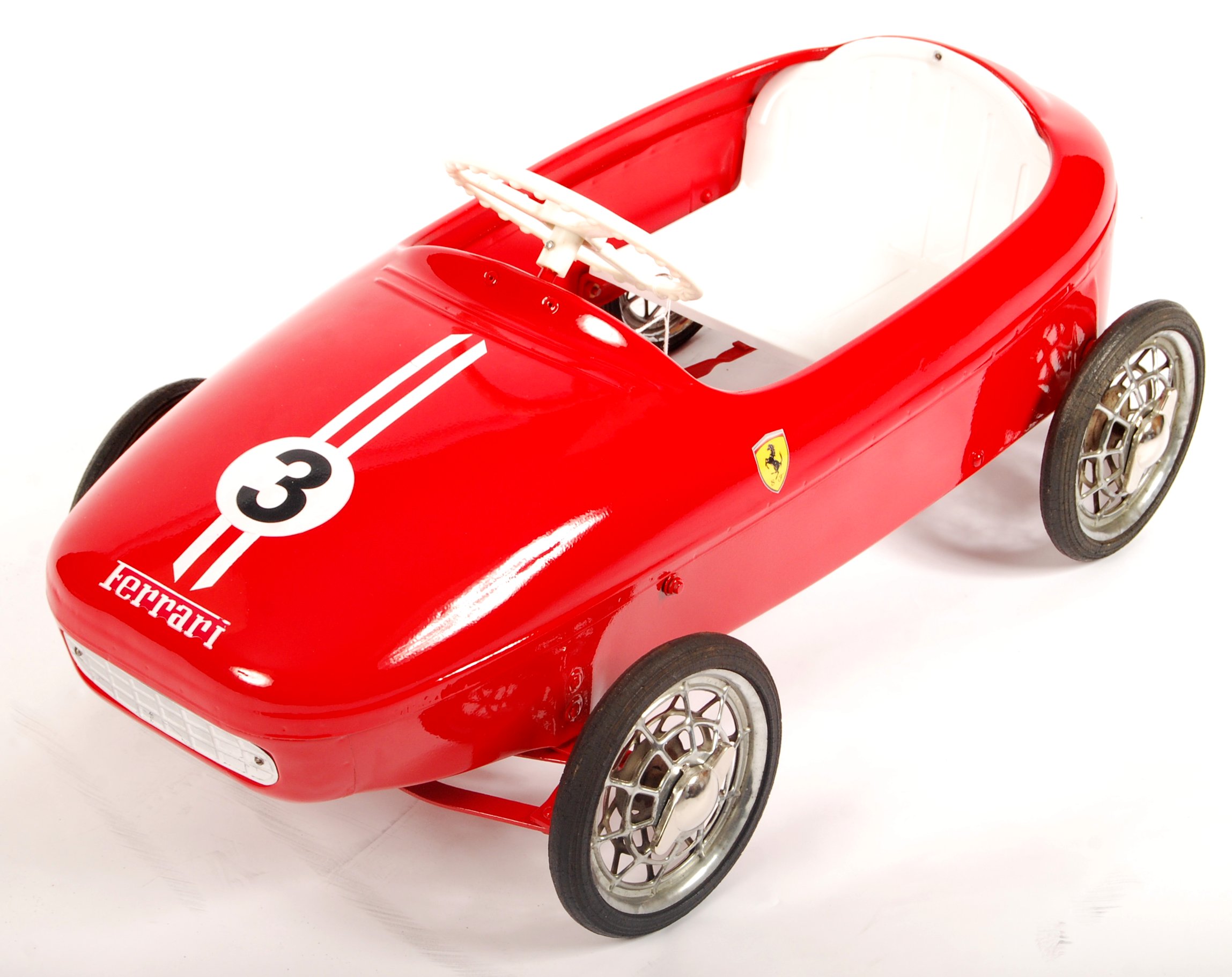 RARE 1960'S MORELLET & GUERINEAU BABY FERRARI CHILD'S PEDAL CAR - Image 2 of 6