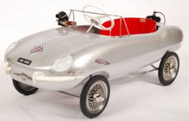 INCREDIBLE 1960'S TRI-ANG E-TYPE JAGUAR PEDAL CAR WITH MOTOR ROAR