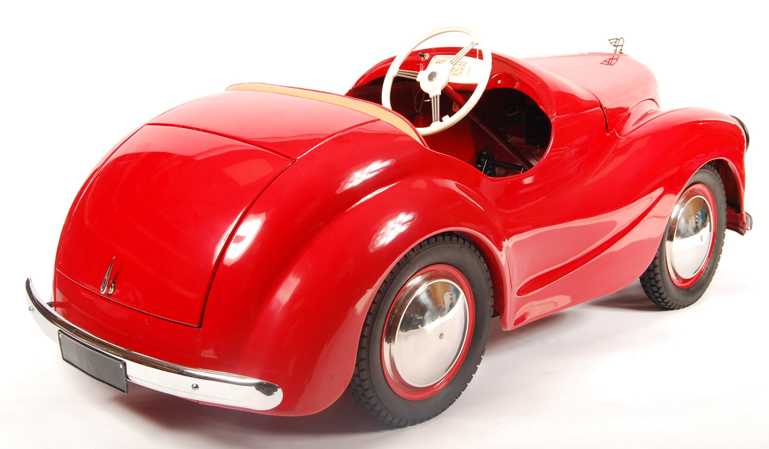 CHARMING RARE 1940'S AUSTIN J40 PEDAL CAR IN RED - Image 5 of 8