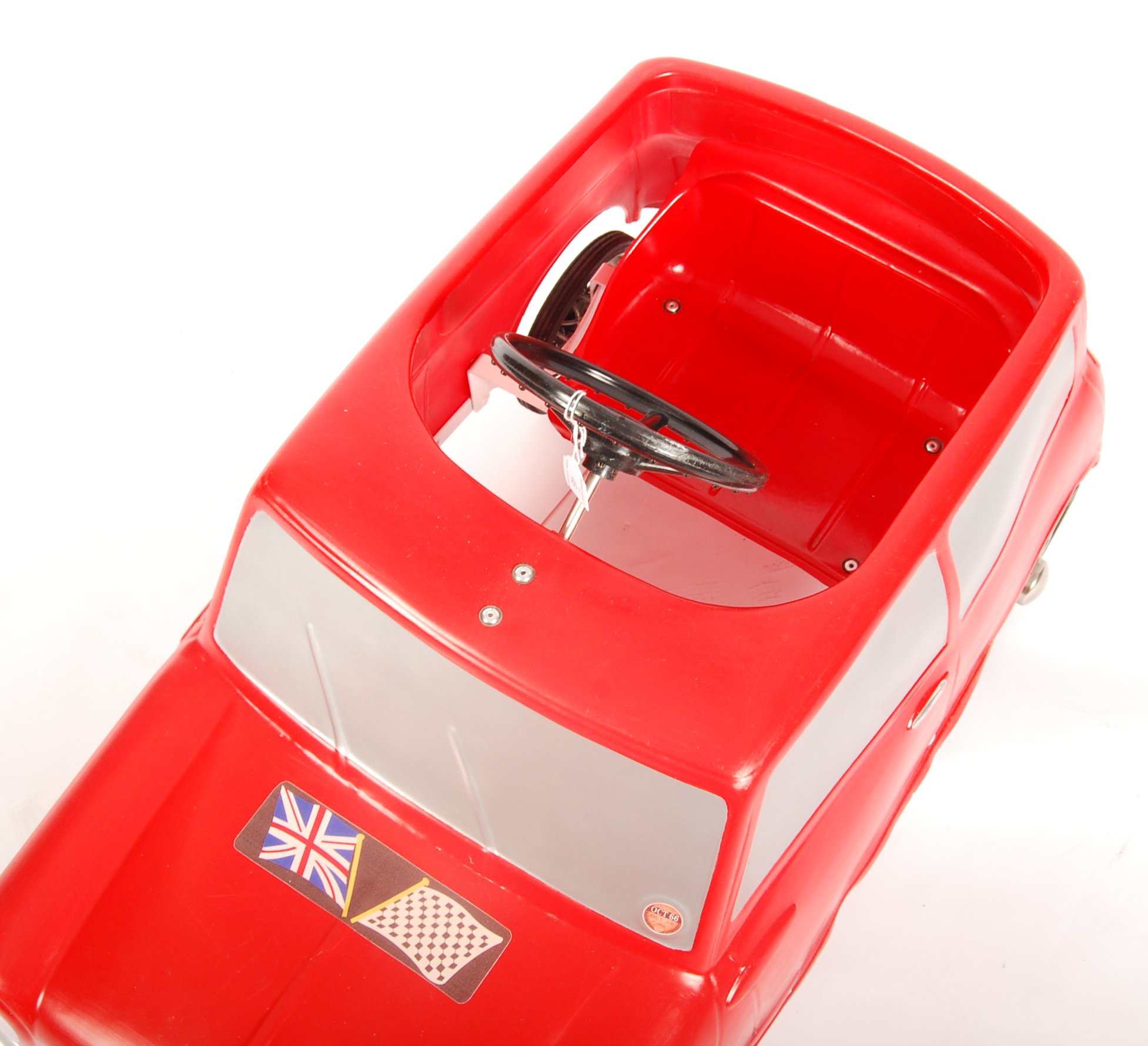 RARE 1960'S LEEWAY MINI CHILD'S PEDAL CAR IN RED - Image 4 of 6