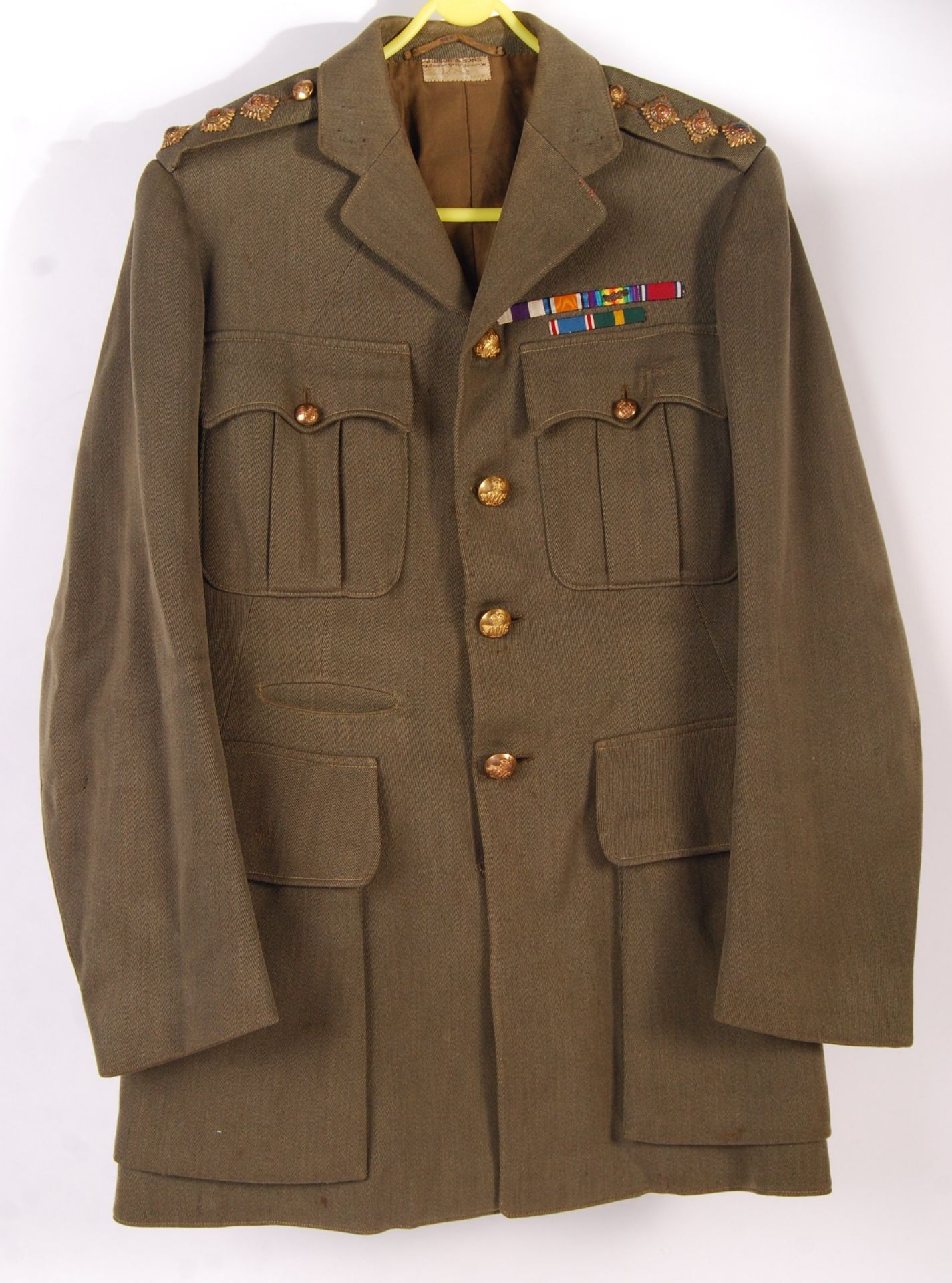 RARE WWI FIRST WORLD WAR DRESS JACKET NAMED TO LT G. SALE