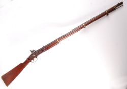 ANTIQUE 19TH CENTURY BELIEVED TOWER ENFIELD PERCUSSION RIFLE