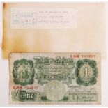 THE GREAT TRAIN ROBBERY - ORIGINAL £1 NOTE FROM TH