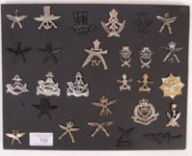 COLLECTION OF GURKHA RIFLES MILITARY UNIFORM CAP BADGES