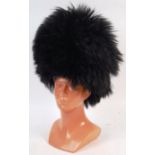 VINTAGE 20TH CENTURY BEARSKIN GUARDS UNIFORM BUSBY