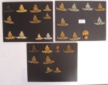 BRITISH ARMY ROYAL ARTILLERY WWI & LATER REGIMENT CAP BADGES