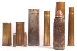 ASSORTED WWII SECOND WORLD WAR AMMUNITION BOMB SHE