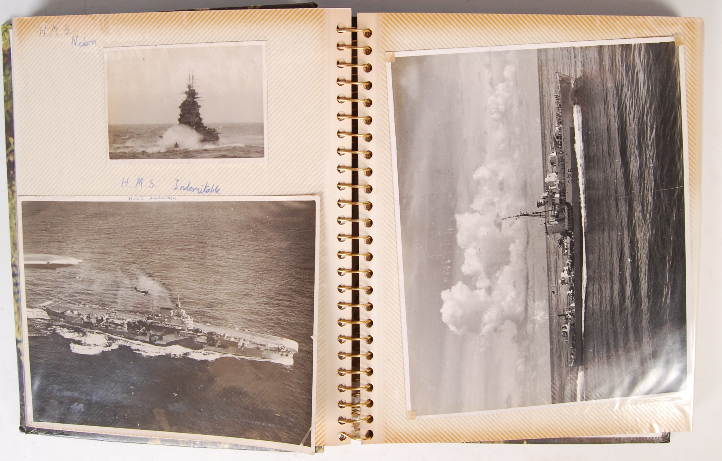 WWII PERSONAL PHOTOGRAPH ALBUM - HMS INDOMITABLE ETC - Image 2 of 5