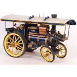 LARGE SCALE WOODEN AND METAL MODEL TRACTION ENGINE 'STEPH'