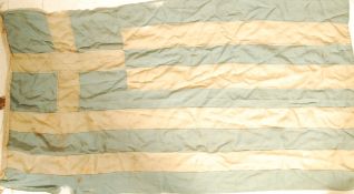 RARE ORIGINAL WWII BRITISH MILITARY FALL OF CRETE 1941 FLAG