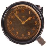 ORIGINAL WWII RAF AIR MINISTRY ISSUED COCKPIT SMITHS CLOCK